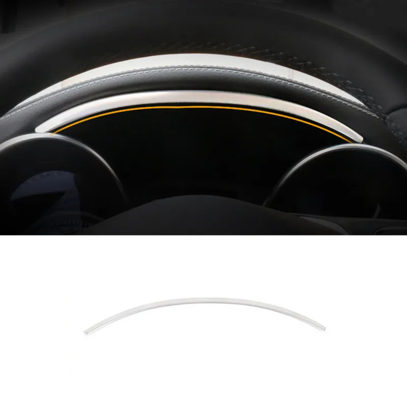 Auto Styling Dashboard Trim Streifen Edelstahl Für Mercedes Benz C Klasse W205 GLC X253 2015-2020 Innen Zubehör Image