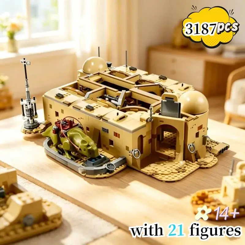 3187-teiliges Bestseller-Set 75290 UCS Tatooine Mos Eisley Cantina Set Millennium Falcon Baustein-Set Weihnachtsgeschenk Image