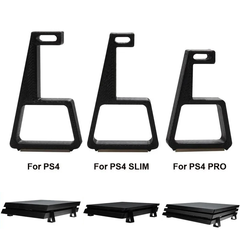 4er-Pack Kühlender Horizontaler Halter für PS4, Erhöhte Fußhalterung für PS4 Slim, PS4 Pro Montierter Standfuß für PS4-Zubehör Image