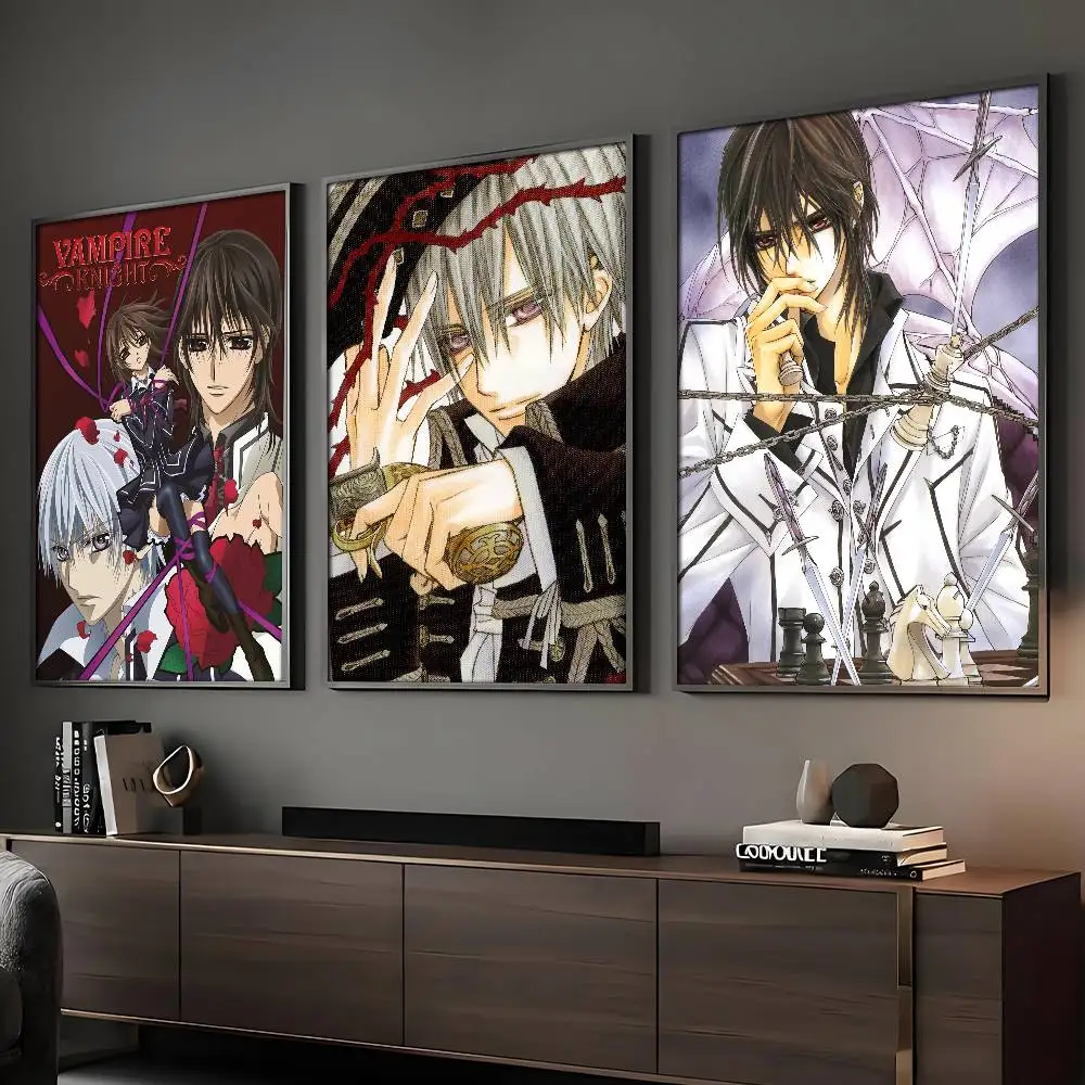 Anime Vampire Knight Poster HD Art Sticky Wall Wasserdicht Home Wohnzimmer Bar Dekoration Image