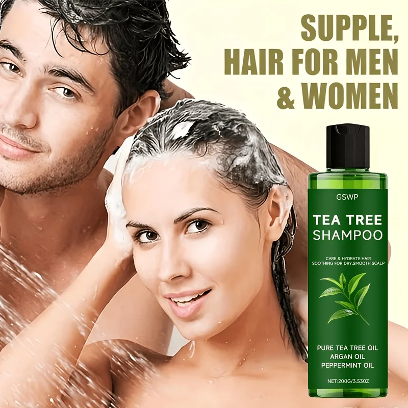 GSWP Tea Tree Shampoo reinigt und spendet Feuchtigkeit tiefgreifend, erzeugt einen reichen und zarten Schaum. 200g/400g Image