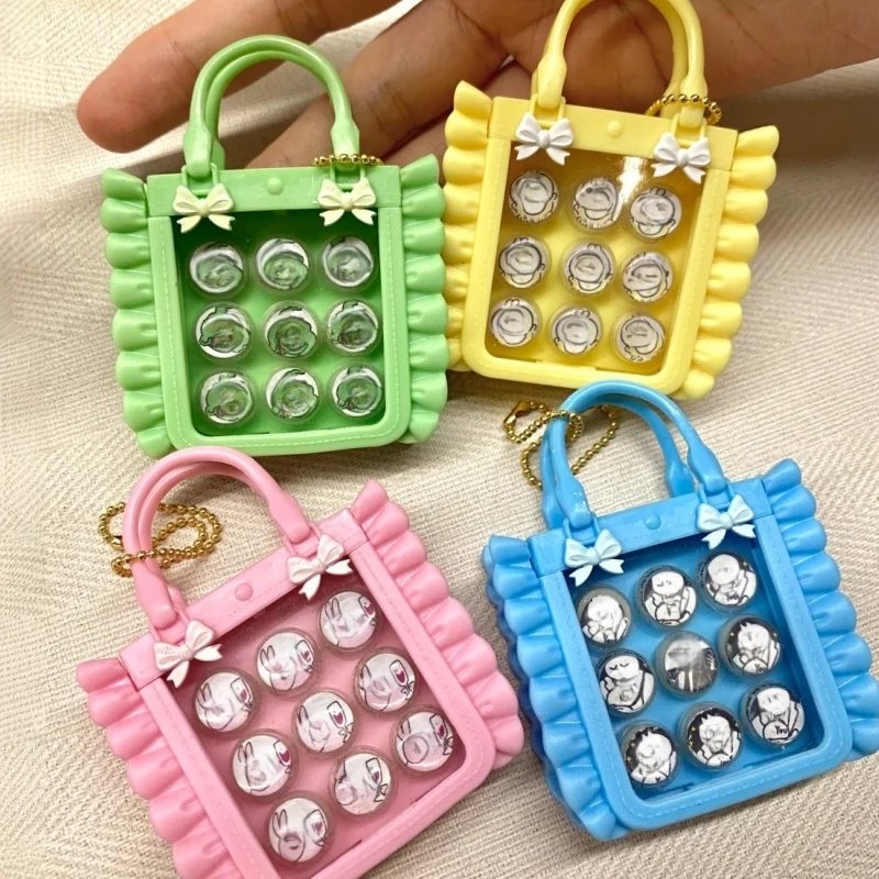 Echte Spielzeugfiguren in Kapseln, Wirklich Nutzbar! Mini Oshigoto Tasche Maskottchen Transparente Aufbewahrungstasche für Abzeichen Figuren Spielzeug-Display Image