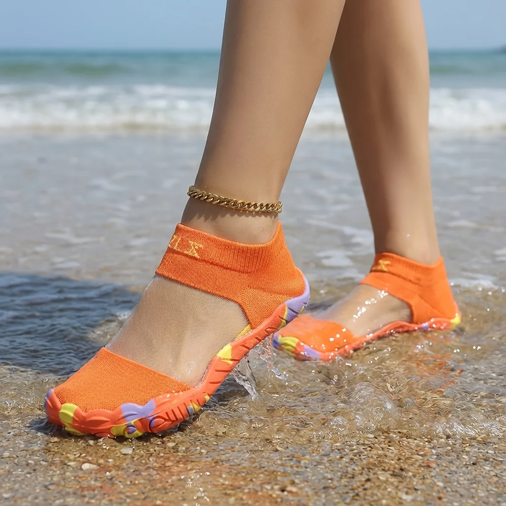 Women'S Casual Shoes Summer Mesh Breathable Athletic Shoes Gym Flats Yoga Shoes Beach Snorkeling Toe Shoes Hiking Wading Shoes
