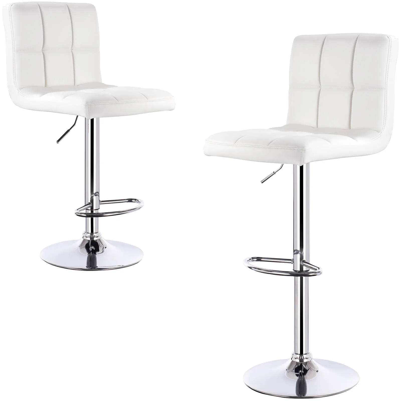 WOLTU 1 Stück Höhenverstellbarer Moderner Designer-Barhocker Drehbarer Barhocker mit Rückenlehne für Pub, Küche und Zuhause Image