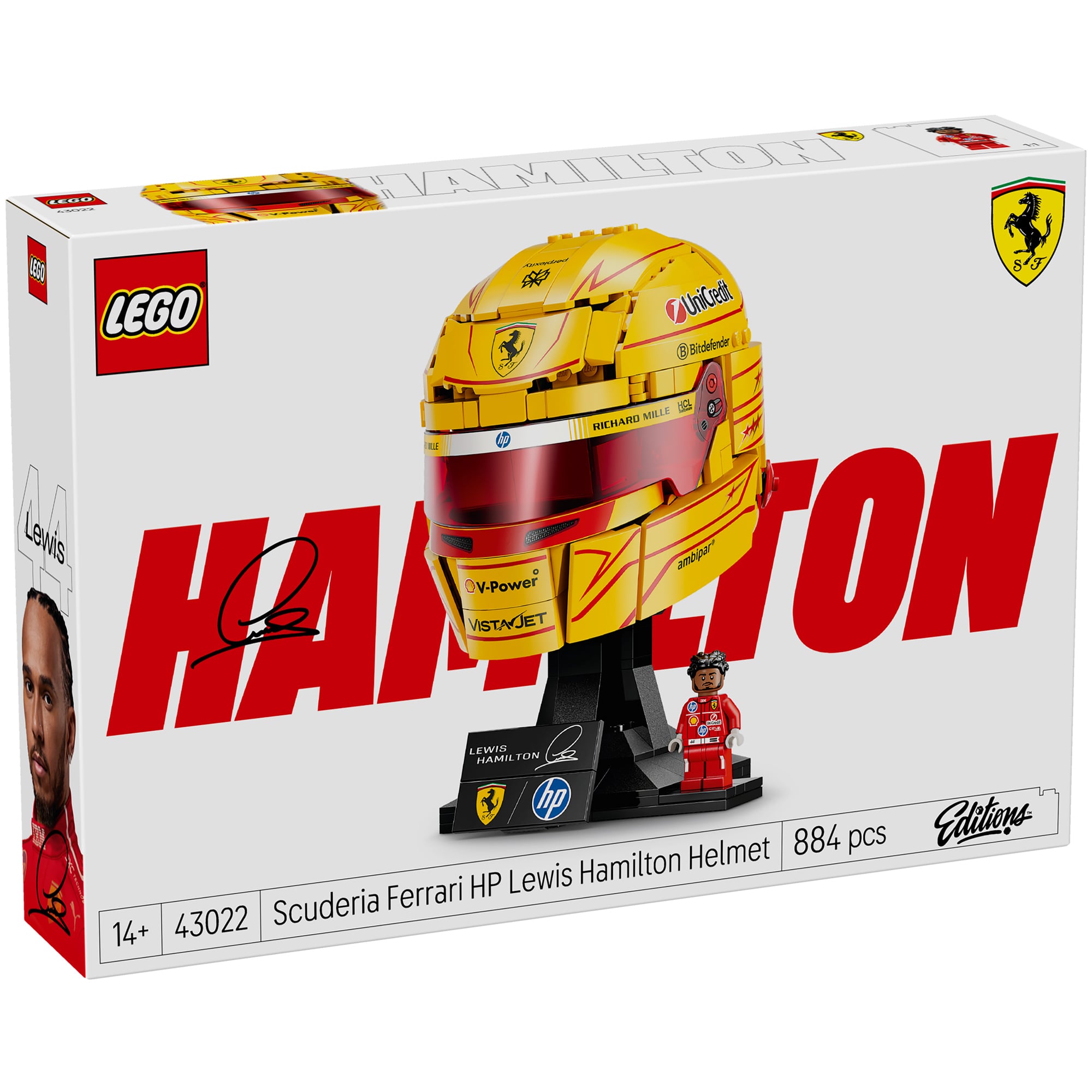 Casque Lego Scuderia Ferrari HP F1 Lewis Hamilton - No Gender Taille: One Size Only