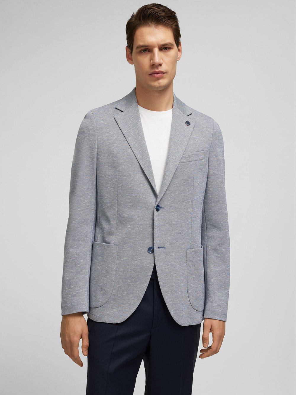 Hechter Paris Sakko Herren Regular Fit Viskose blau, 48 Image