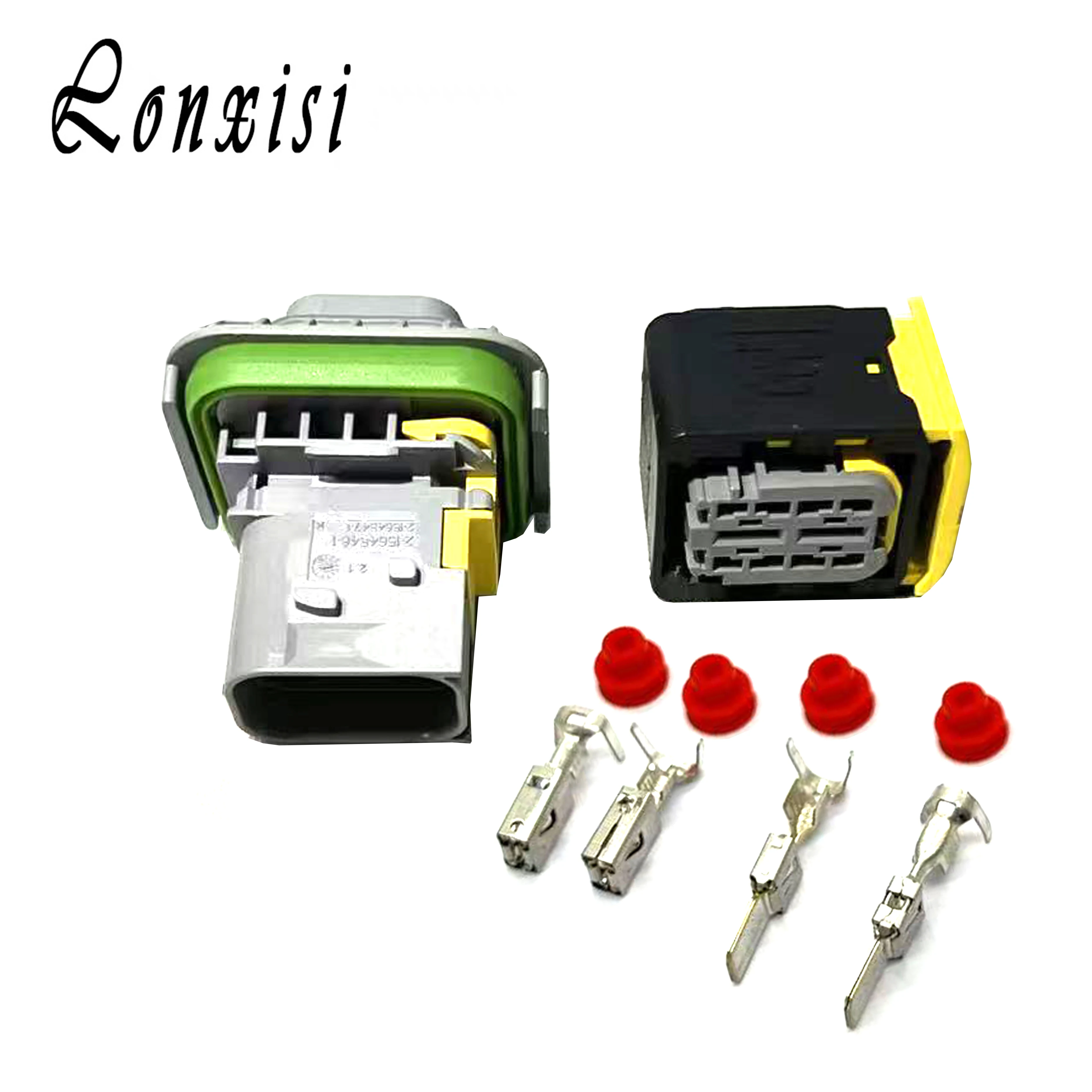 1 Satz 2-polige TE-wasserdichte Steckdose 1-1564544-1 1-1564546-1 1-1564542-1 Auto-Stecker-Buchse 2-1564546-1 2-1564542-1 Image