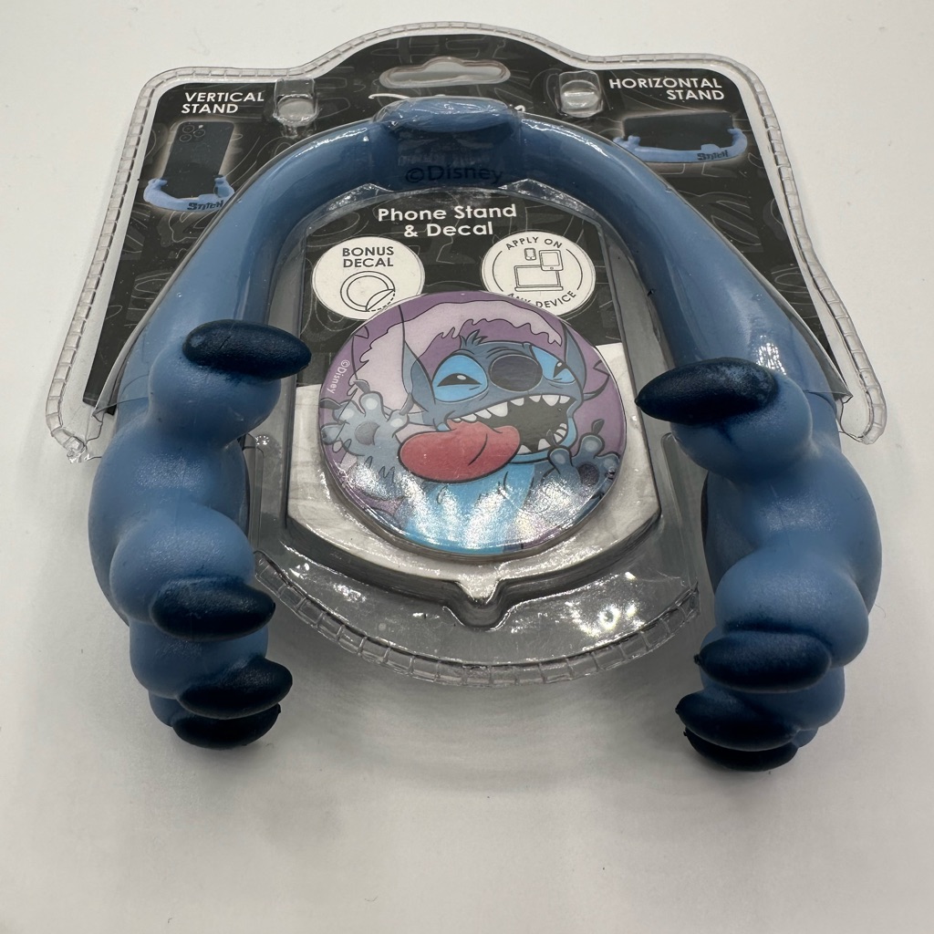 Disney Cell Phones & Accessories | Disney Stitch Blue Phone Holder With Bonus Decal | Color: Black/Blue | Size: Os