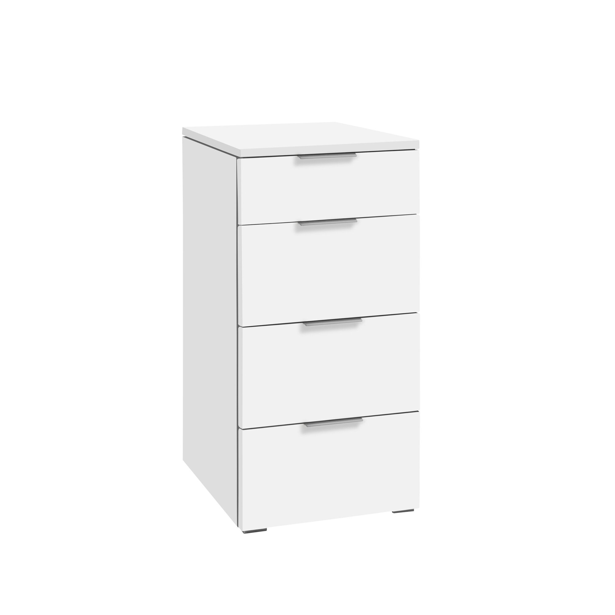 Hasena »Quatro« Kommode Korpus MDF: 10-Weiss / Front, Top: 10-Weiss