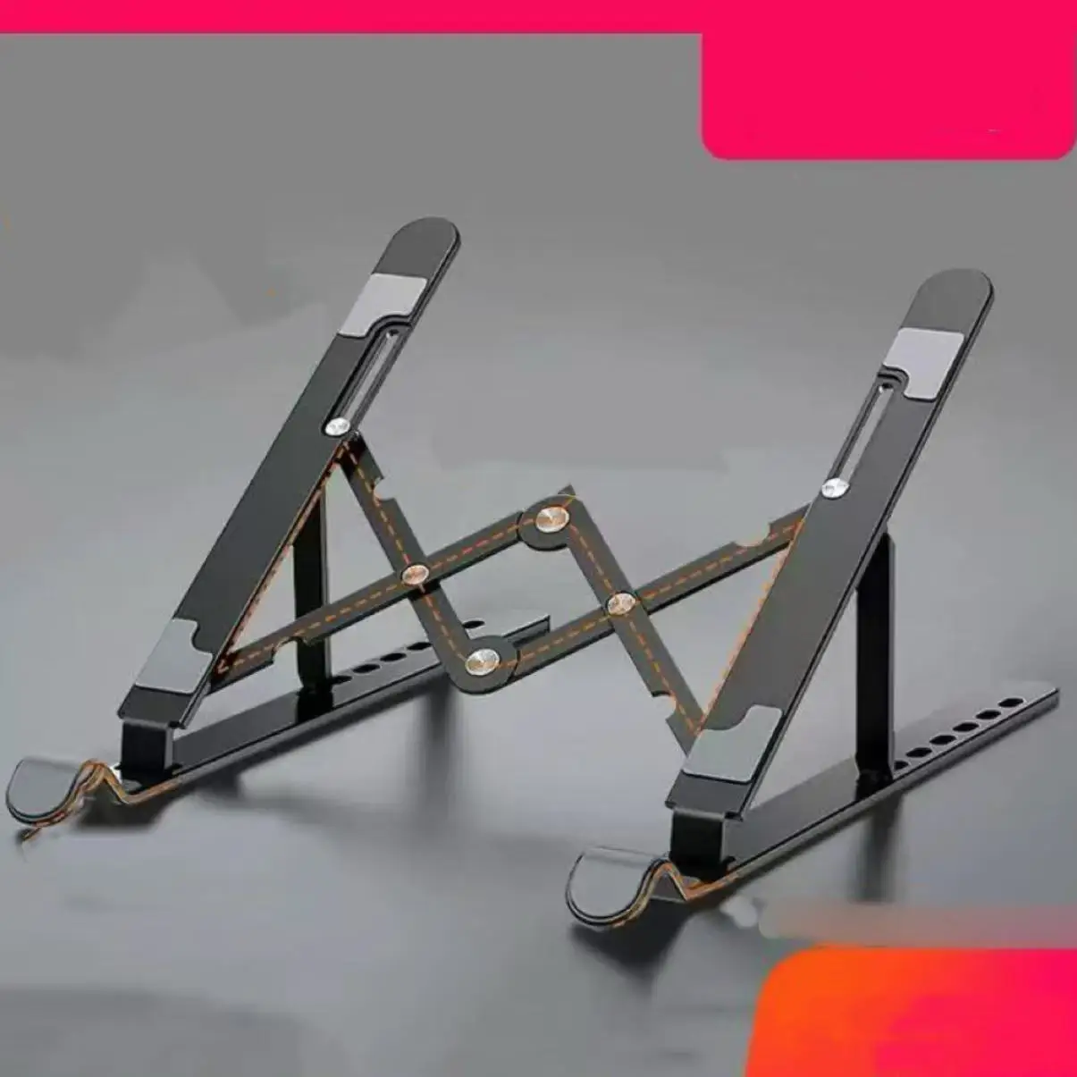 Support pliable pour ordinateur portable, support réglable portable pour ordinateur portable, support pour ordinateur, 7 angles pour MacBook, tablettes