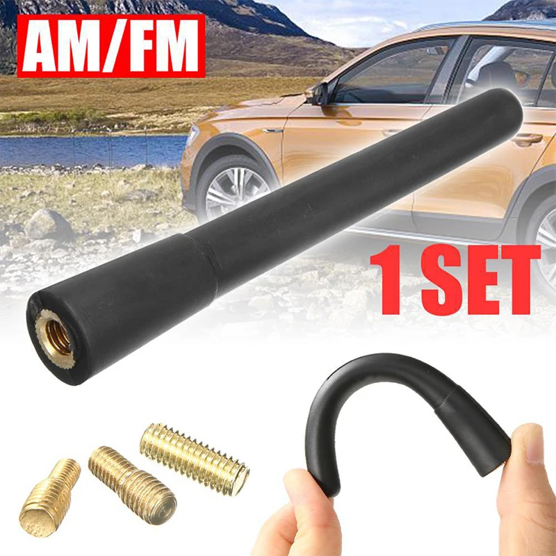 Kleine kurze Autoantenne, Mini-Autoradio-Zubehör, FM/AM-Antenne aus reinem Kupfer, Radio, starkes Radio, universelle Autoantenne Image