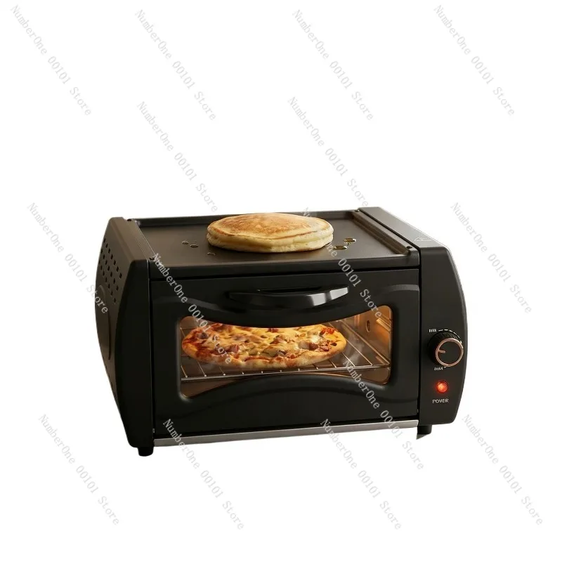 Multifunktionaler Sichtbackofen 15L Große Kapazität Elektrischer Pizza-Brot-Pfannkuchen-Maker Tischbackofen für Zuhause und Küche Image