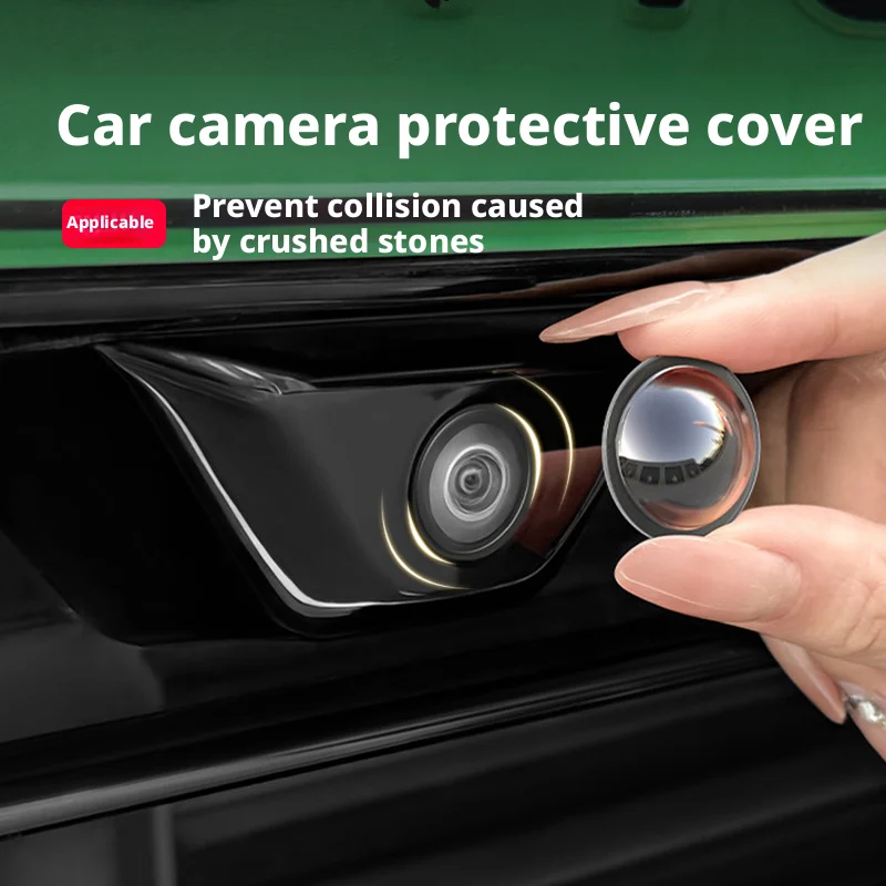 Transparente Schutzabdeckung für Autokameras, universell passend für Frontkameras, 360°-Kamera ° Allround-Objektivschutz PC-Objektivschutzabdeckungs-Set Image