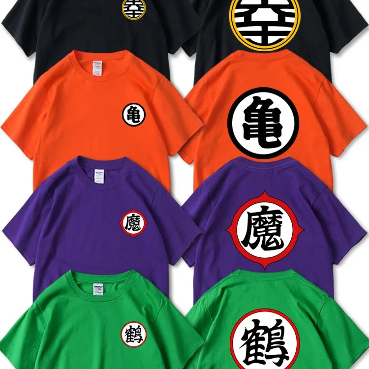 2026 Sommer Bestseller BAJU Japanisches Dragon Ball Anime Kurzarm-T-Shirt für Kinder und Erwachsene Baumwolle Casual T-Shirt Y2k Image