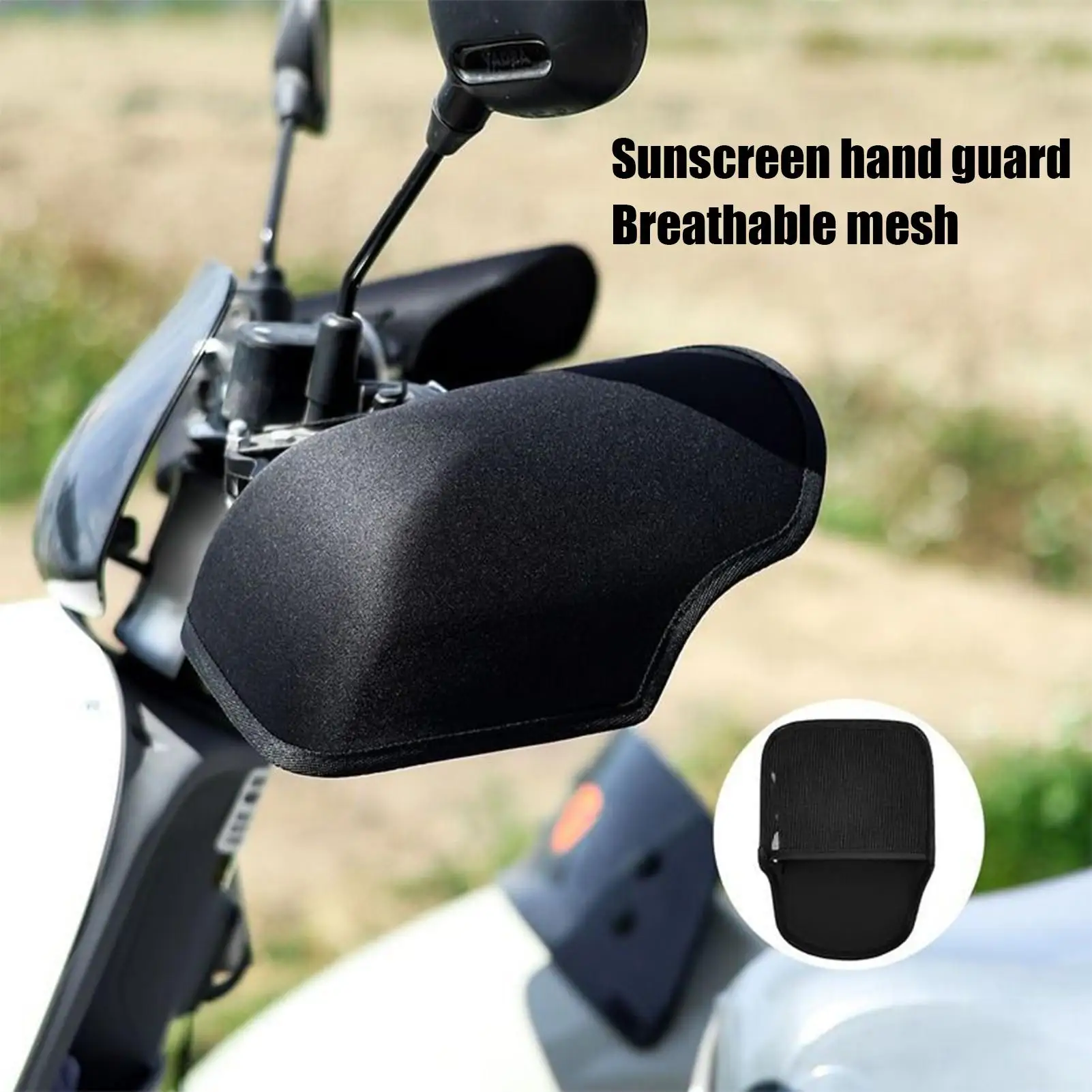 Motorrad-Handschutz mit verstellbarem Riemen, Kaltwindabweiser, Handschutz, Fallschutz, wasserdichte Abdeckung Image