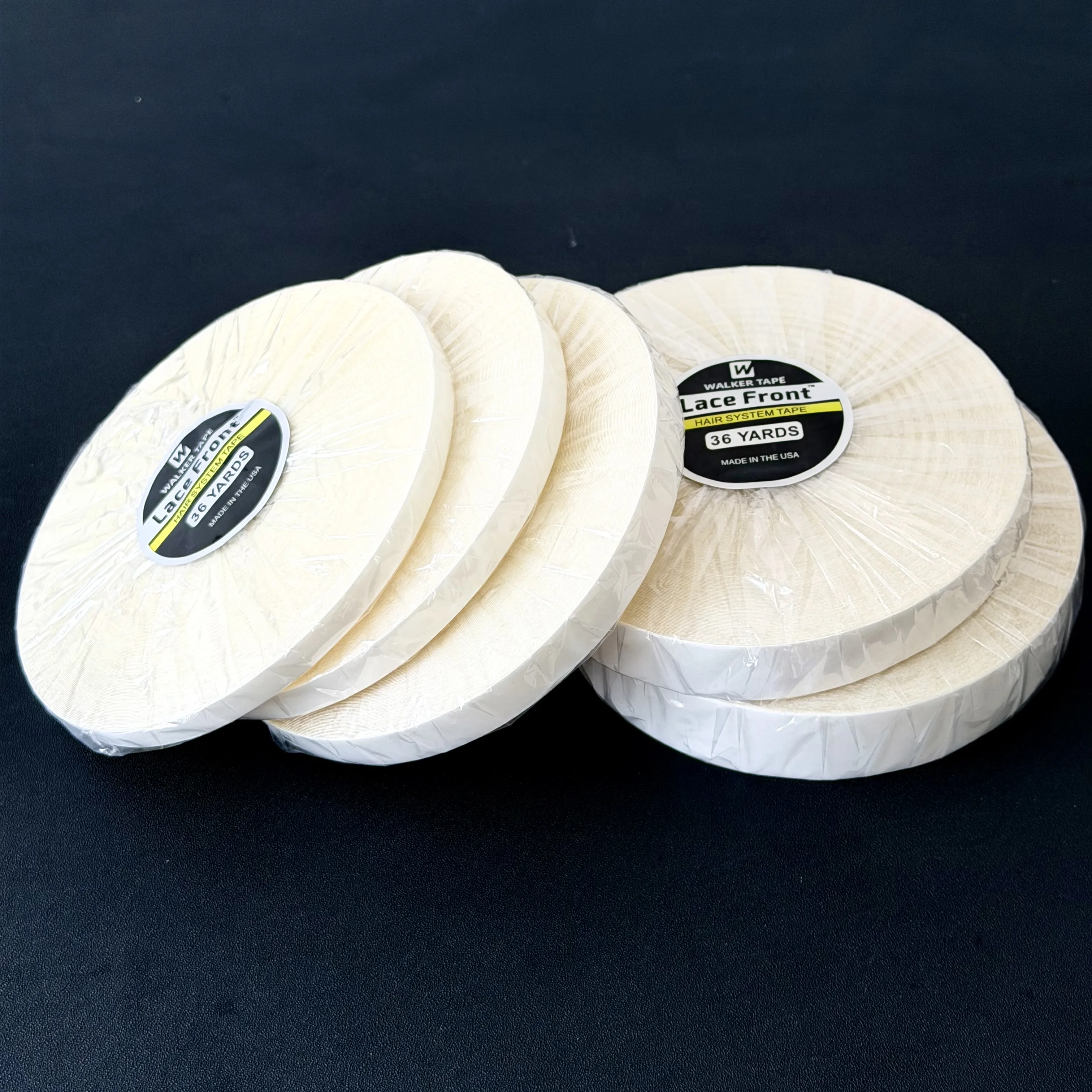 Walker Tape Lace Front Haarsystem-Klebeband 36 Yards 5 Größen 0,8cm/1,0cm/1,27cm/2cm/2,54cm Starkhaftendes Klebeband für Perücken und Toupets Image