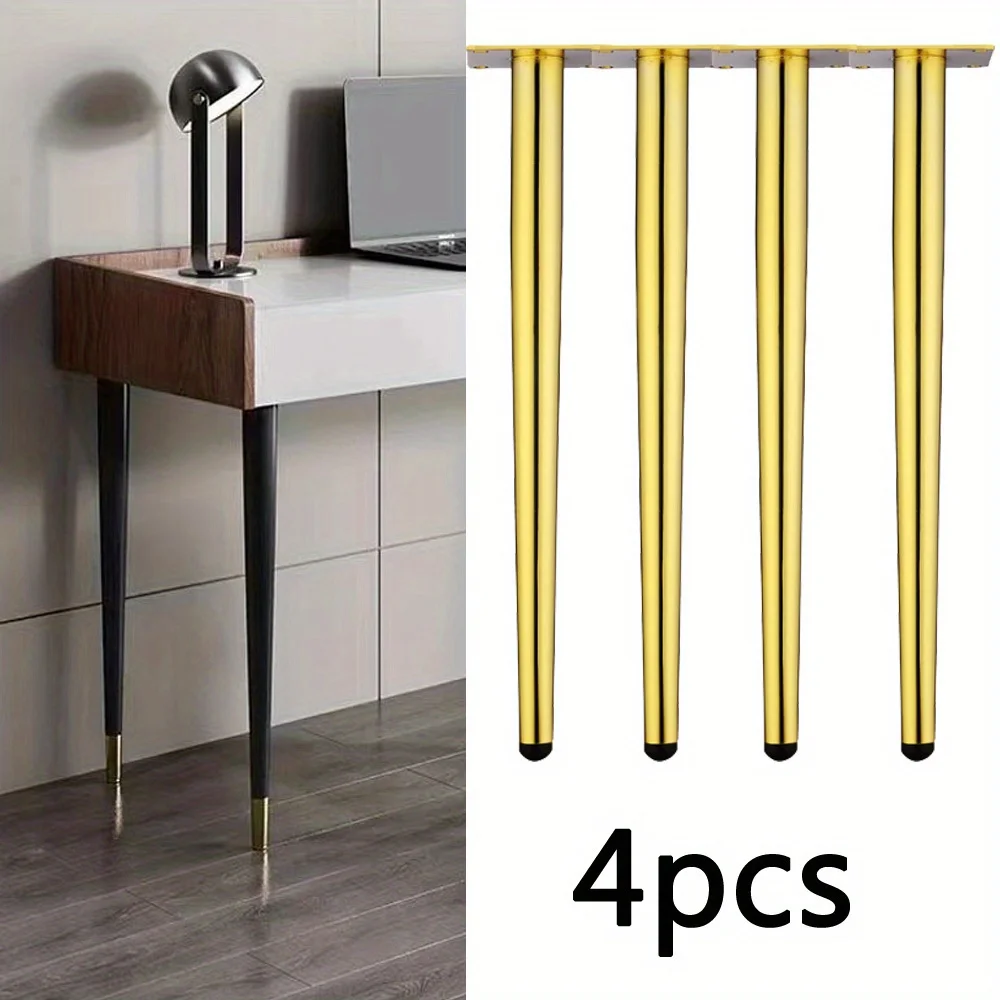 4 pièces accessoires de pieds de meubles pieds de meubles pieds de meubles en métal remplacement canapé salon chambre