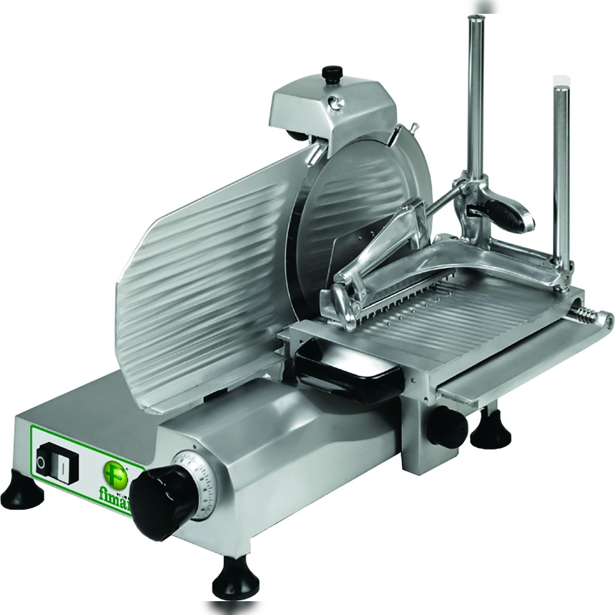 Vertikale Schneidemaschine mit abnehmbarem Schlitten, Klinge ø 300 mm und Flachblech-Block. FIMAR. Modell VR300N Image