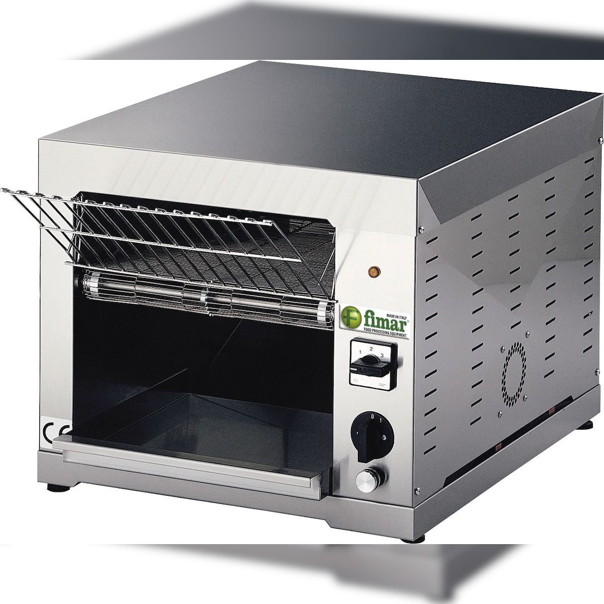 FIMAR Toaster mit kontinuierlichem Zyklus. Struktur aus rostfreiem Stahl. Abmessungen 450x680 h390 mm. Modell TOC Image
