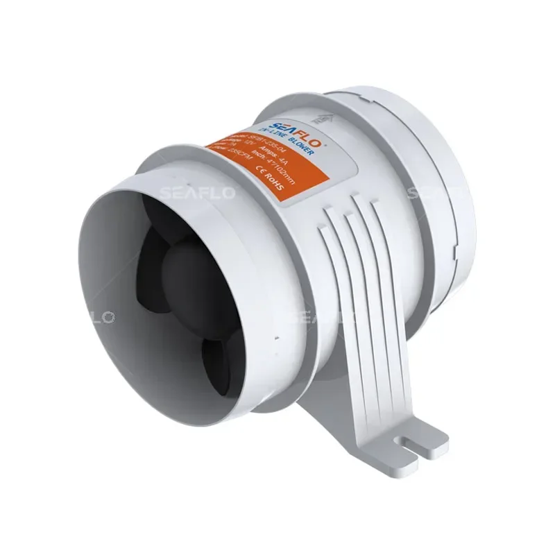 12V DC 4-Zoll Inline-Bilgenlüfter, 235CFM Motorraum-Abzug, Hohe Leistung & Niedriger Stromverbrauch Image