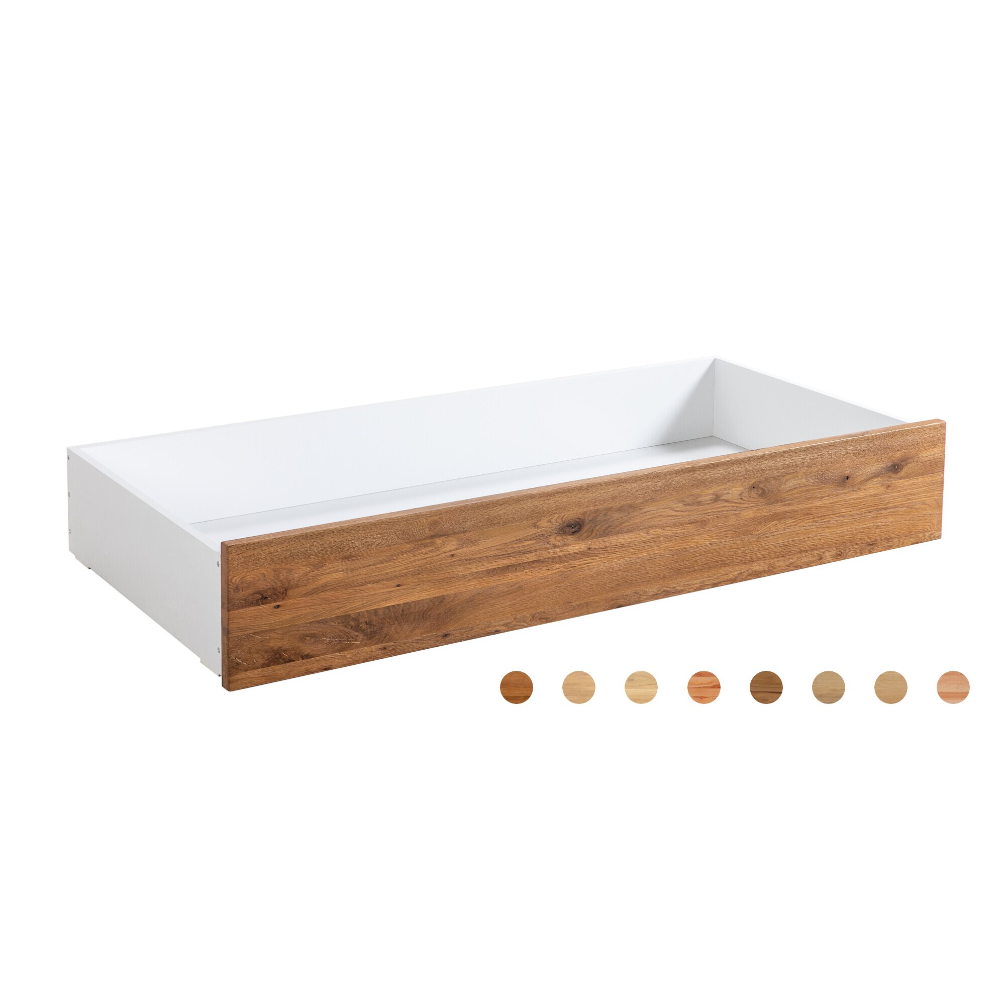 Hasena »Lovie-Box« Fuss-Set Bettrahmen 200 cm / Eiche bright, geölt / eiche bianco, gebürstet, geölt