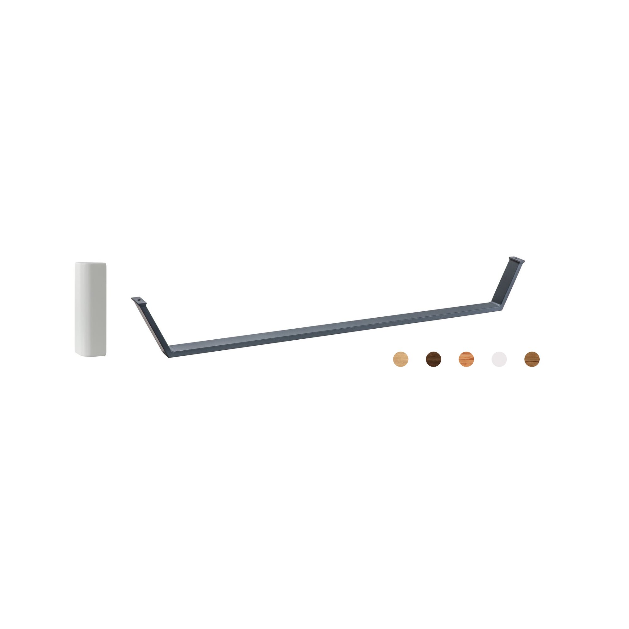 Hasena Füsse Glyn 2er-Set / 25 cm / 160 cm / Wildeiche natur, geölt Image