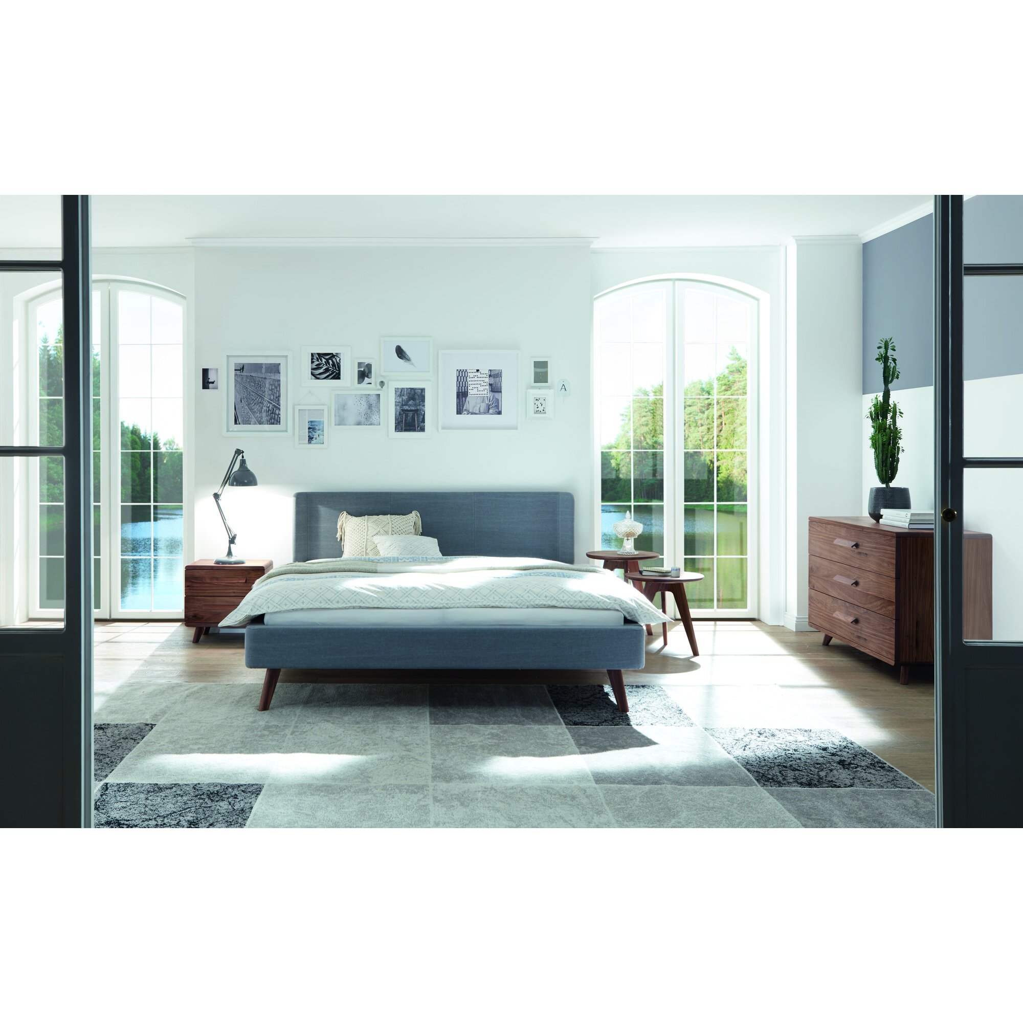 Hasena »Sole 18/4 Seiten« Bettrahmen gepolstert 200x220 cm / Rinovo taupe Image