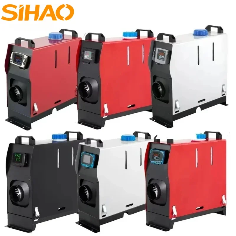 SIHAO Diesel-Lufterhitzer, 5/8 kW 12 V Standheizung, Mini-LKW-Heizung, Einzelauslassloch, Fernbedienung, schnell erhitzende Dieselheizung Image