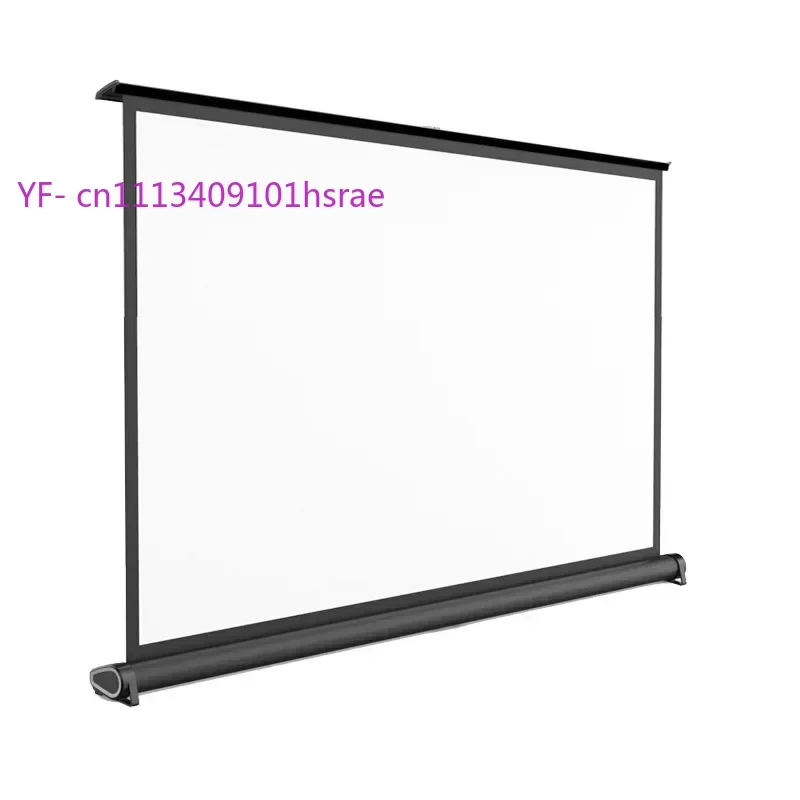 50 Zoll 16:9 HD Faltbare Projektorleinwand Tragbare Tischprojektionsleinwand für Outdoor und Business Image