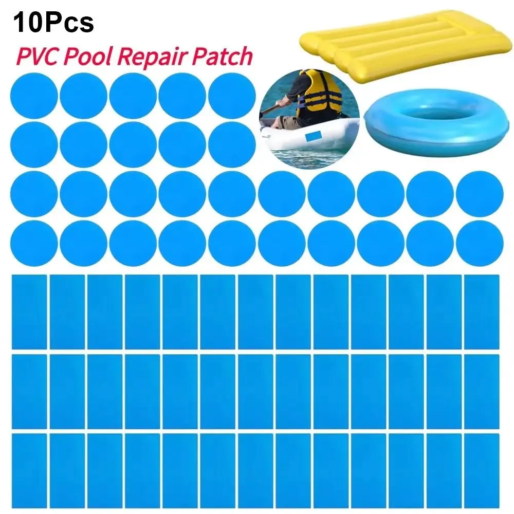 10 Stück Unterwasser-Reparaturpflaster für Schwimmbäder, selbstklebendes Reparaturset für Schwimmbäder, PVC-Multifunktions-Patch-Kleber Image