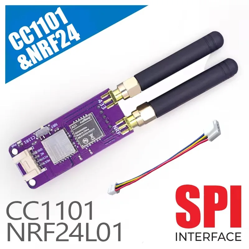 M5Stack StickC Plus2 Dediziertes CC1101 NRF24L01 2-in-1 Drahtlosmodul Image