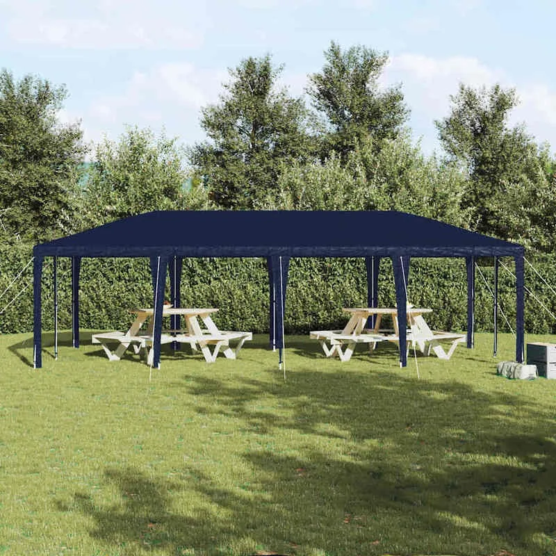 Partyzelt Blau 800 x 400 x 266 cm aus Polyethylen und Stahl, geeignet für Hof- und Gartenaktivitäten, moderner Stil Image