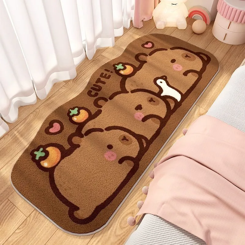 VIKAMA Cartoon Kapitaba Teppich Nachttisch Teppich für Badezimmer Badewanne Pad für Herbst/Winter Wärme und Isolierung Heimdekoration Image