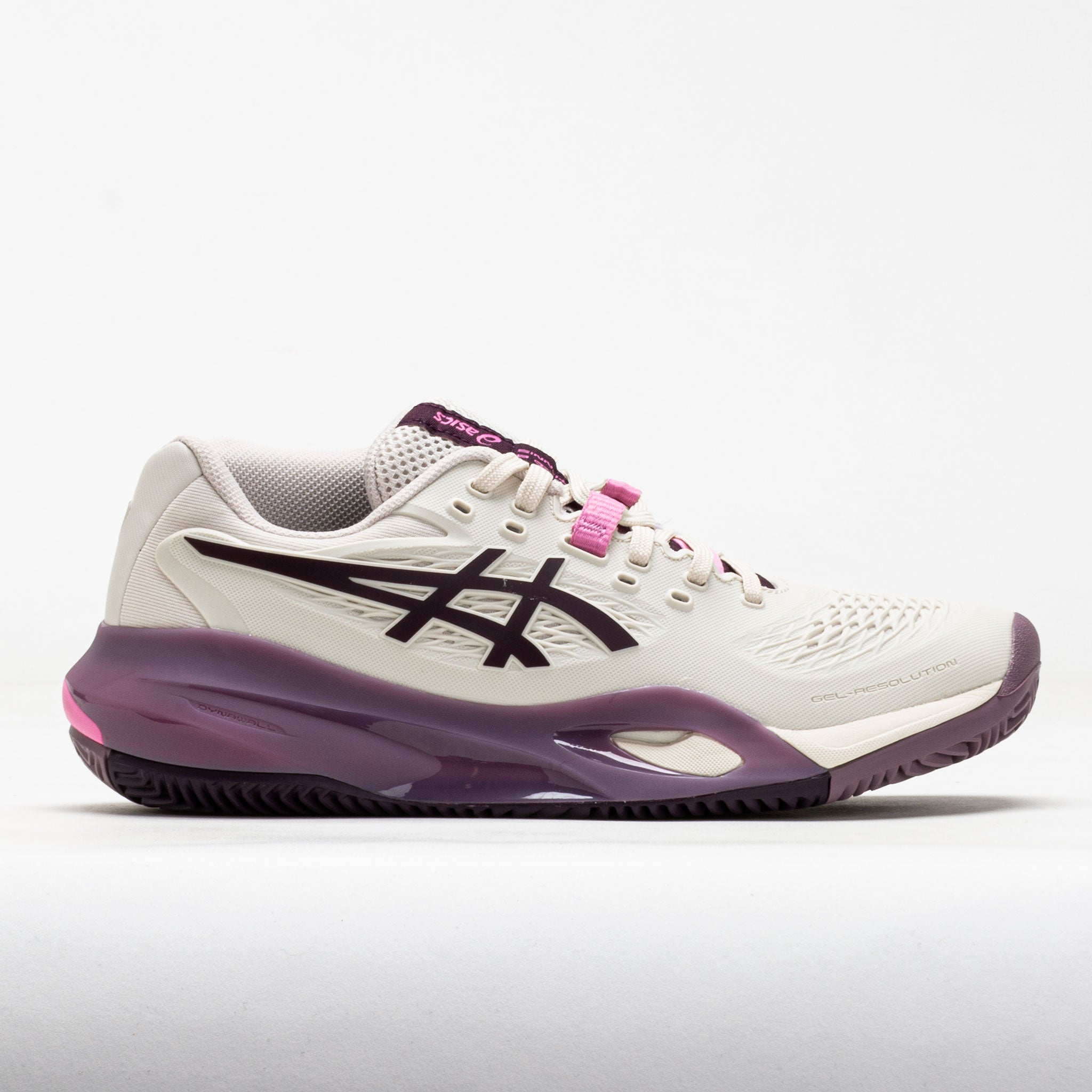ASICS GEL-Resolution X Clay Women's Tennis Shoes Soft Oat/Dark Aubergine