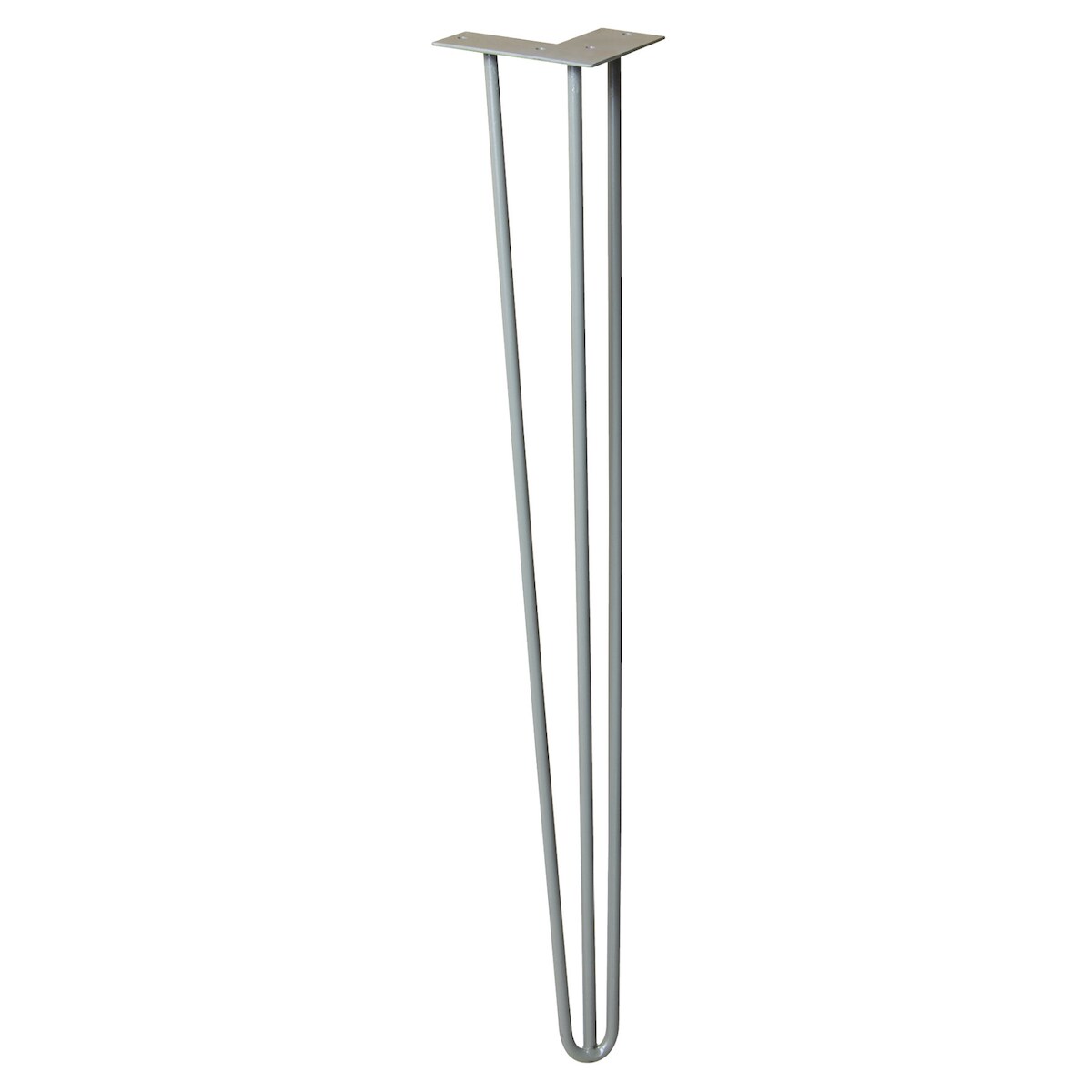 WAGNER Möbelbein HAIRPIN LEG Retro - 12 x 12 x 71 cm, Stahl, vintage, Bein schräg & Anschraubplatte - 12827701 Image