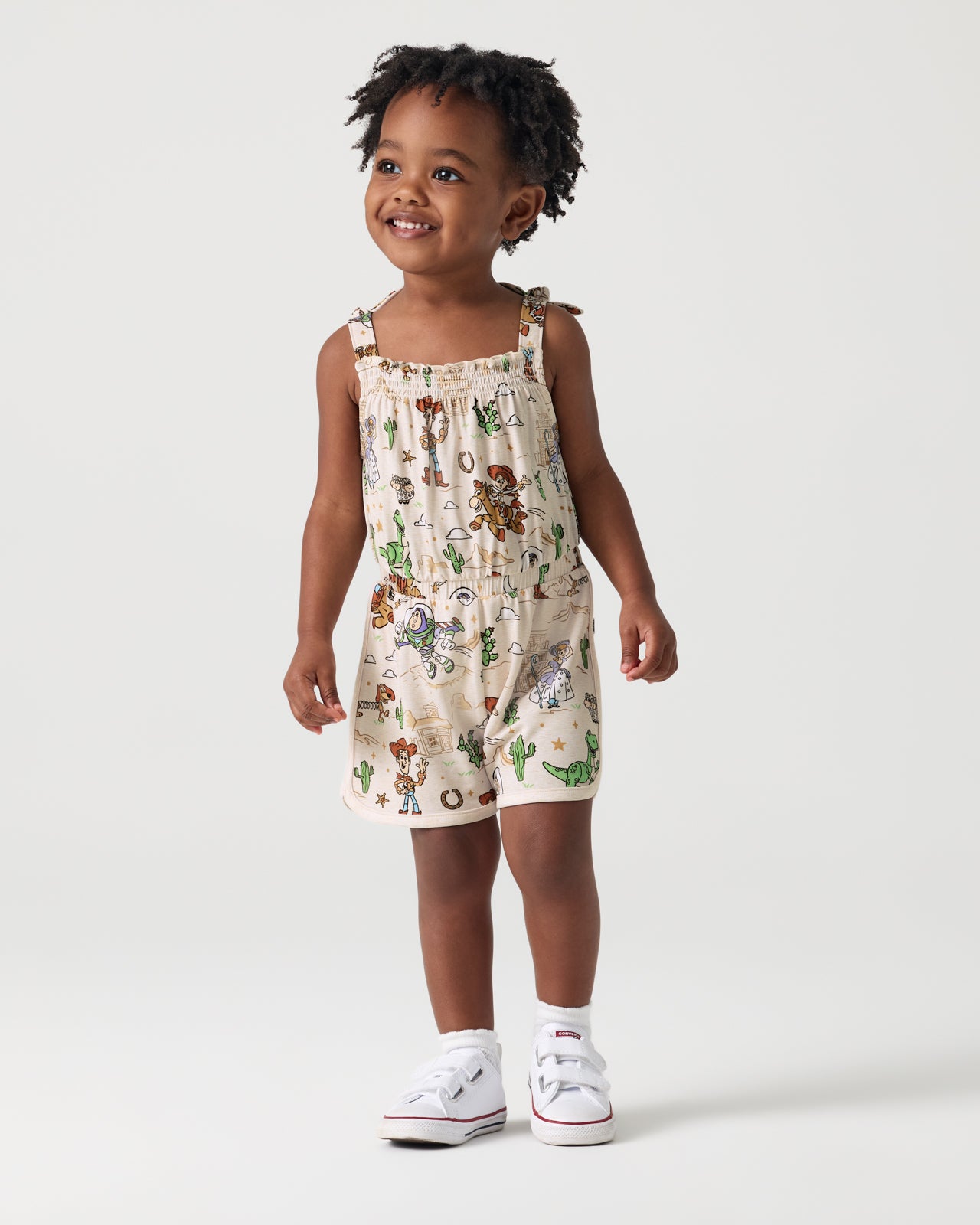 Disney & Pixar Woody's Wild West Smocked Romper - 4T