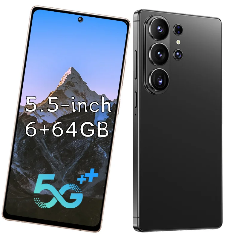 2026 Ultra 5G Android Smartphone, 6GB + 64GB Speicher, 5,5-Zoll HD-Vollbild-Display, Entsperrtes Mobiltelefon, Dual-SIM Dual-Standby, Schnelles Laden, GPS, Stylus Inklusive, Geeignet für den Täglichen Gebrauch und Reisen Image