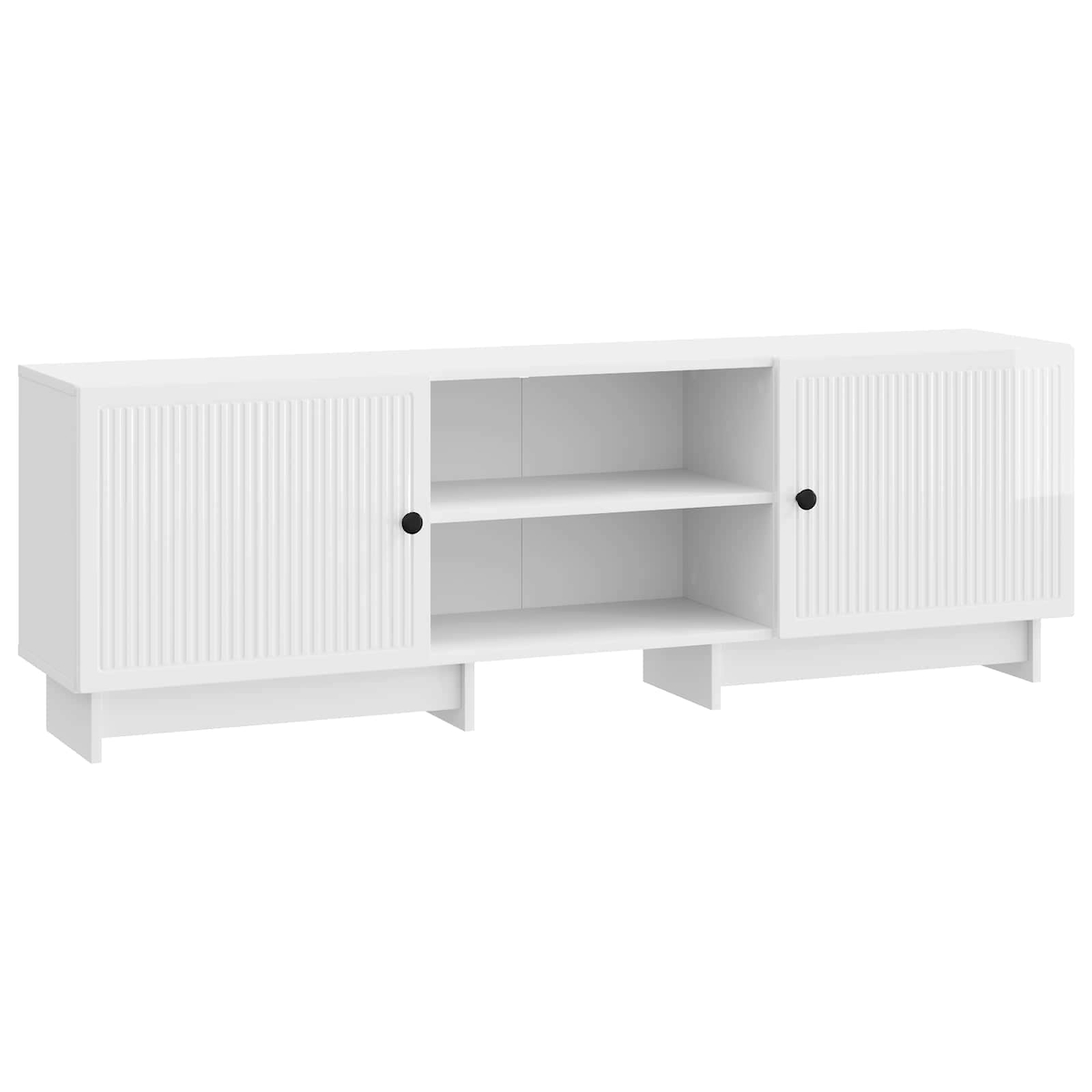 vidaXL TV-Schränk Hochglanz Weiß 150 x 31 x 50 cm Holzwerkstoff Image