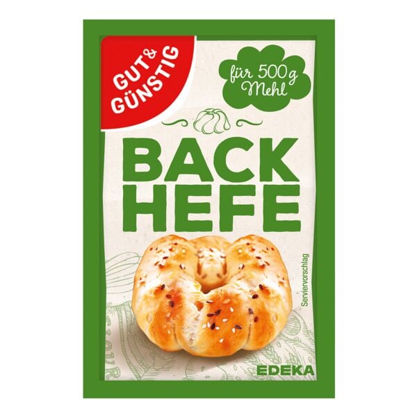 Gut & Günstig Backhefe trocken 6 Portionsbeutel