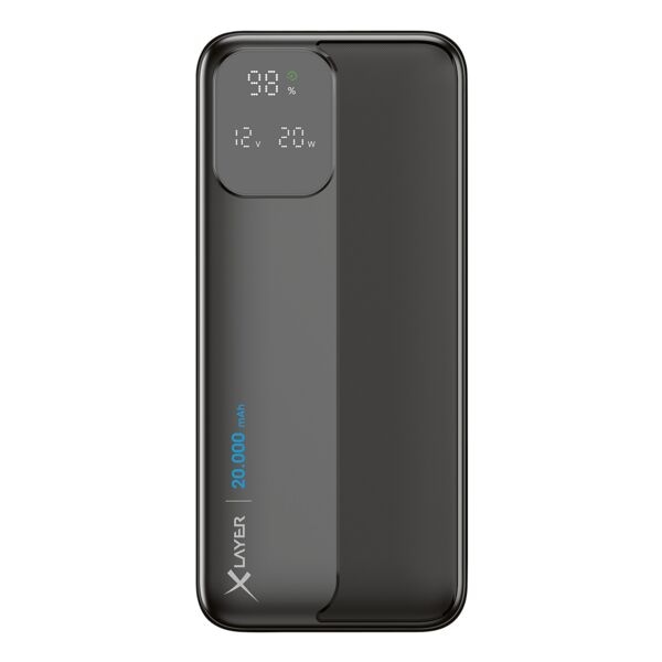 Xlayer Powerbank »Rapid« 20.000 mAh schwarz, 6.8x15x1.6 cm