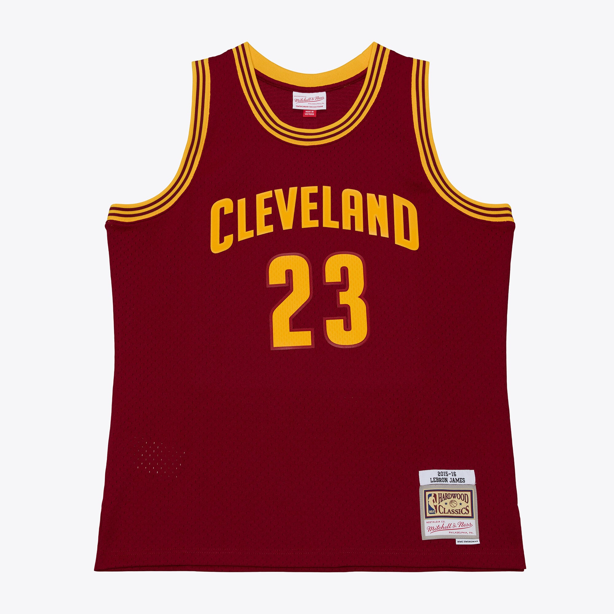 Maillot Cleveland Cavaliers 2015-16 Mitchell & Ness – Rouge – LeBron James - Homme Taille: L