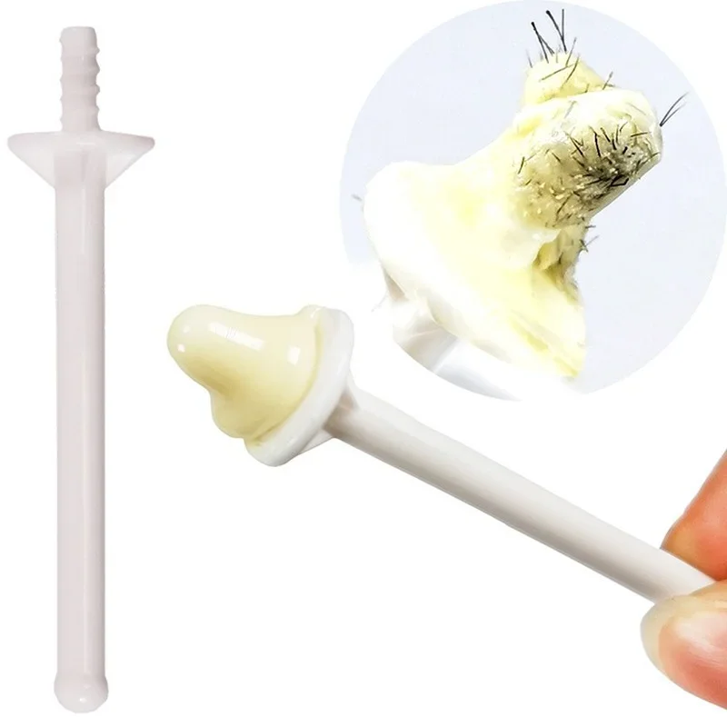 50pcs accessoires de beauté outils enlever les poils du nez Pp bâton nez cheveux Ceromel sans danger beurre-beauté nez cheveux cire bâton