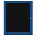 AARCO Outdoor Directory Cabinet Enclosed Wall Mounted Letter Board Vinyl/Metal in Blue/White | 36 H x 24 W x 2 D in | Wayfair OADC3624B