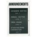 AARCO Directory Cabinet Enclosed Wall Mounted Letter Board Vinyl/Metal in White | 36 H x 24 W x 2 D in | Wayfair OADC3624HBA