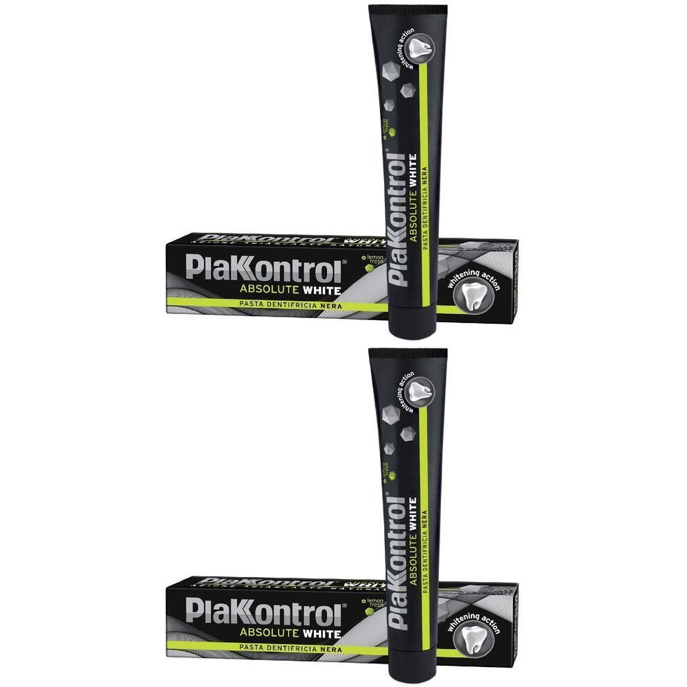 Plakkontrol® Absolute White 2x75 ml Dentifricio