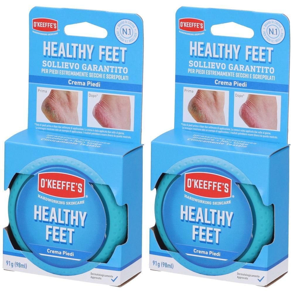 O'Keeffe's Healthy Feet Crema Piedi 2x91 g