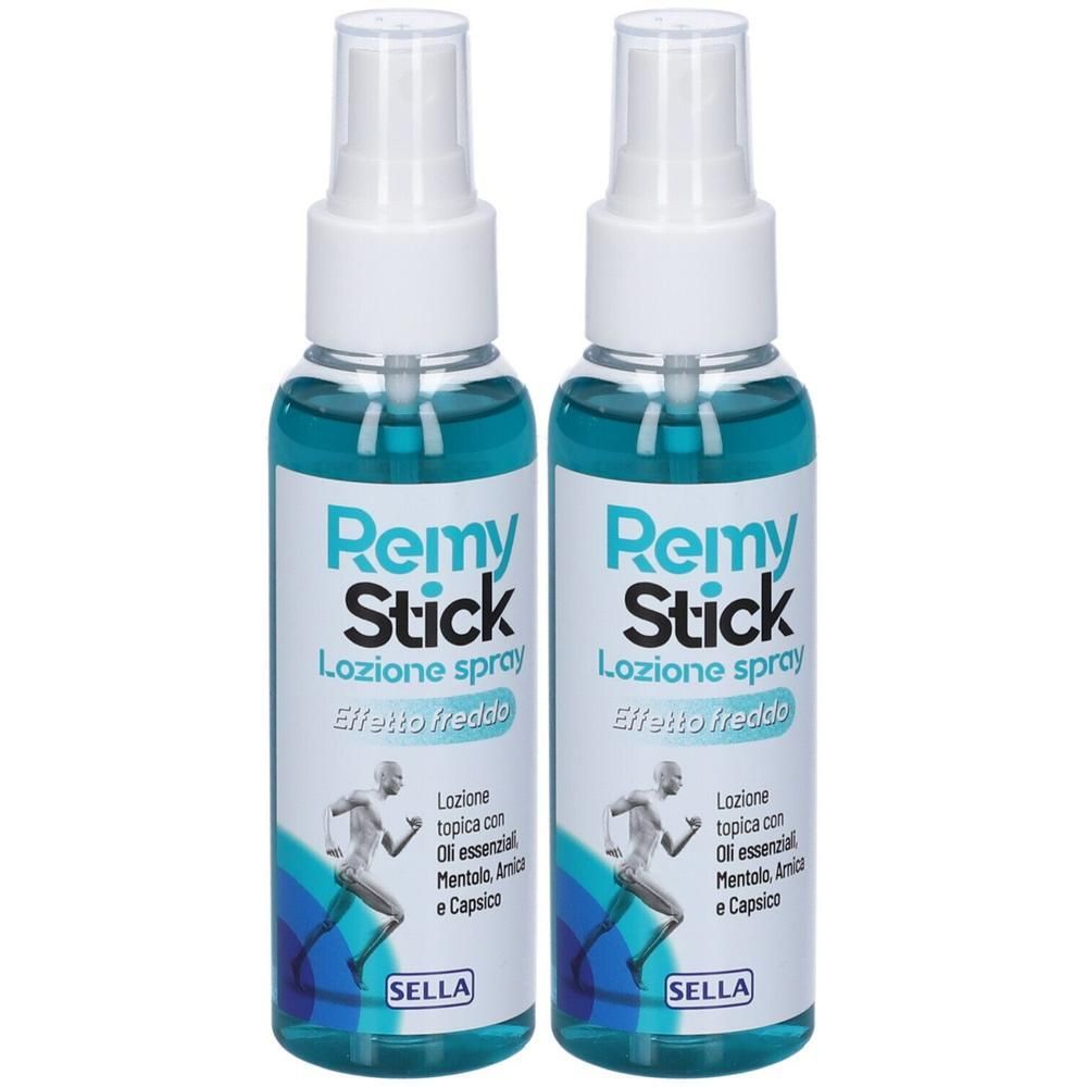 Sella Remy Stick Lozione Spray Effetto Freddo 2x100 ml Soluzione