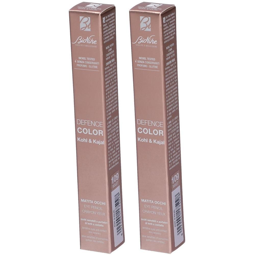 BioNike Defence Color Matita Occhi Kohl&Kajal Tonalità 109 Violet 2x1
