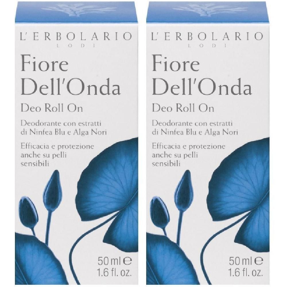 L`Erbolario Deodorante Roll On Fiore Dell'Onda 2x50 ml Roller