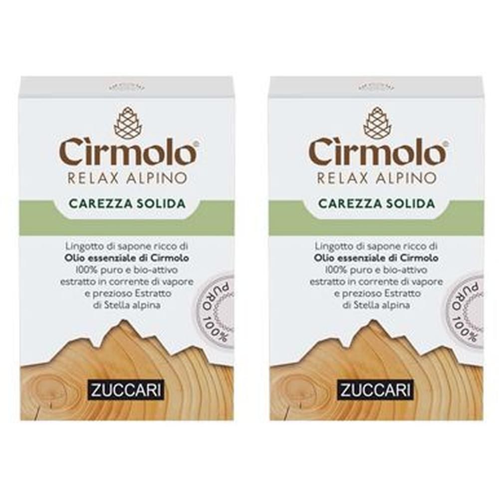 Cirmolo Relax Alpino-Carezza Solida Saponetta 2x100 g